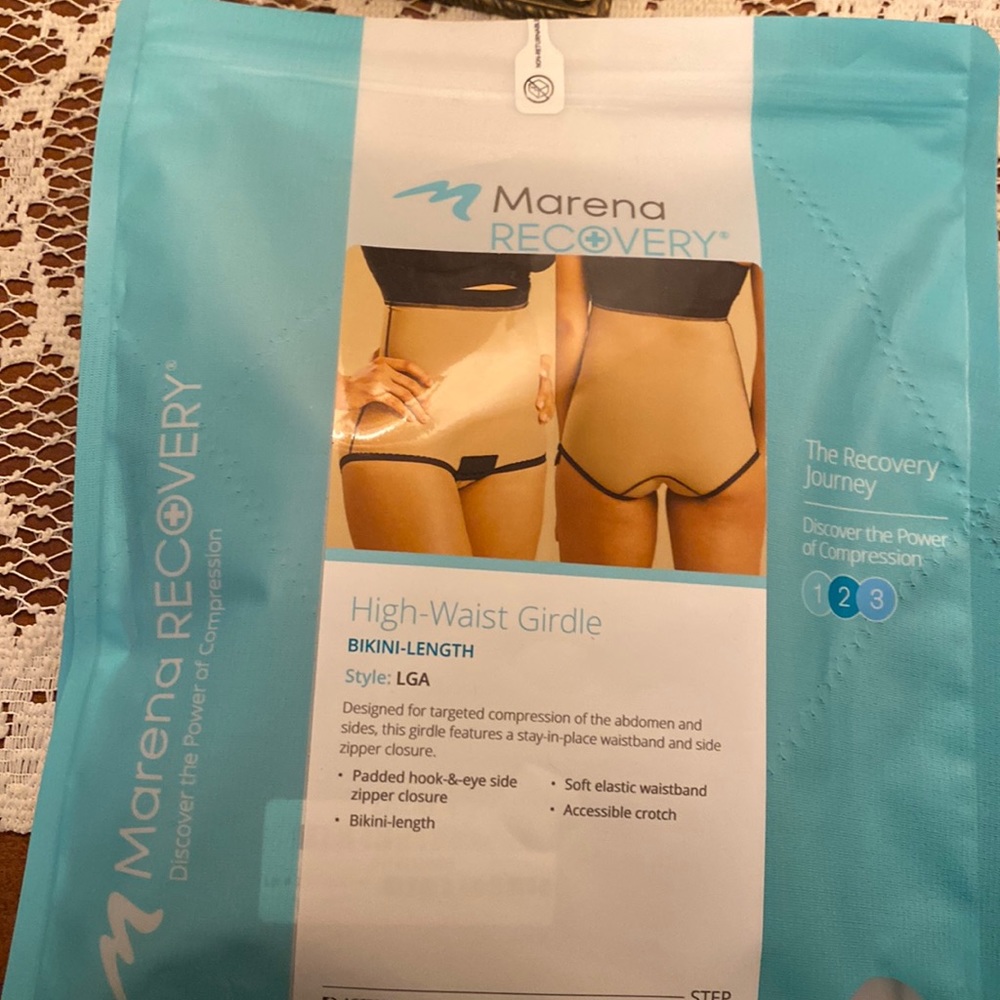 Marena Recovery High Waist Girdle XL Black